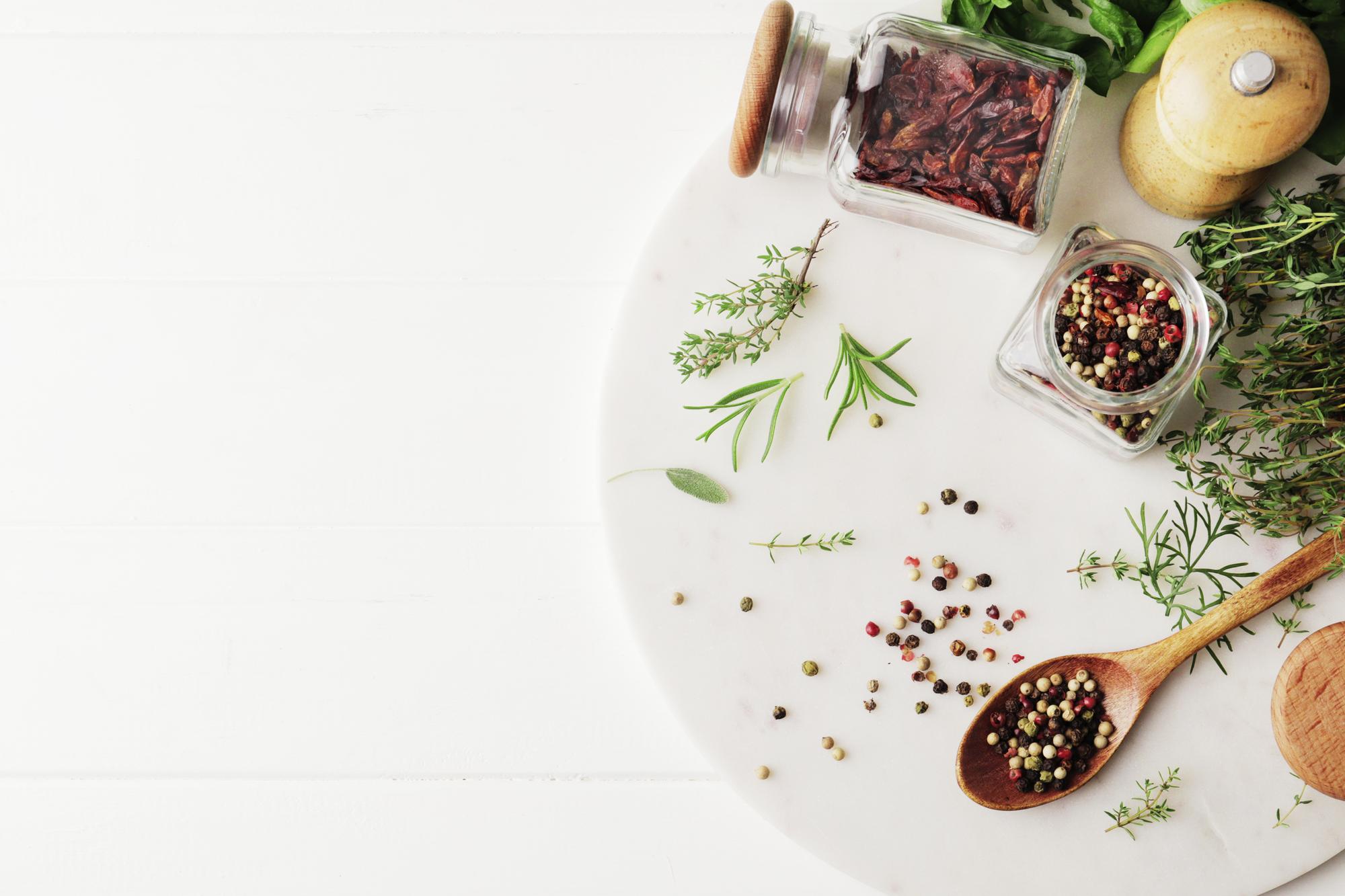 Close-up of herbs and spices